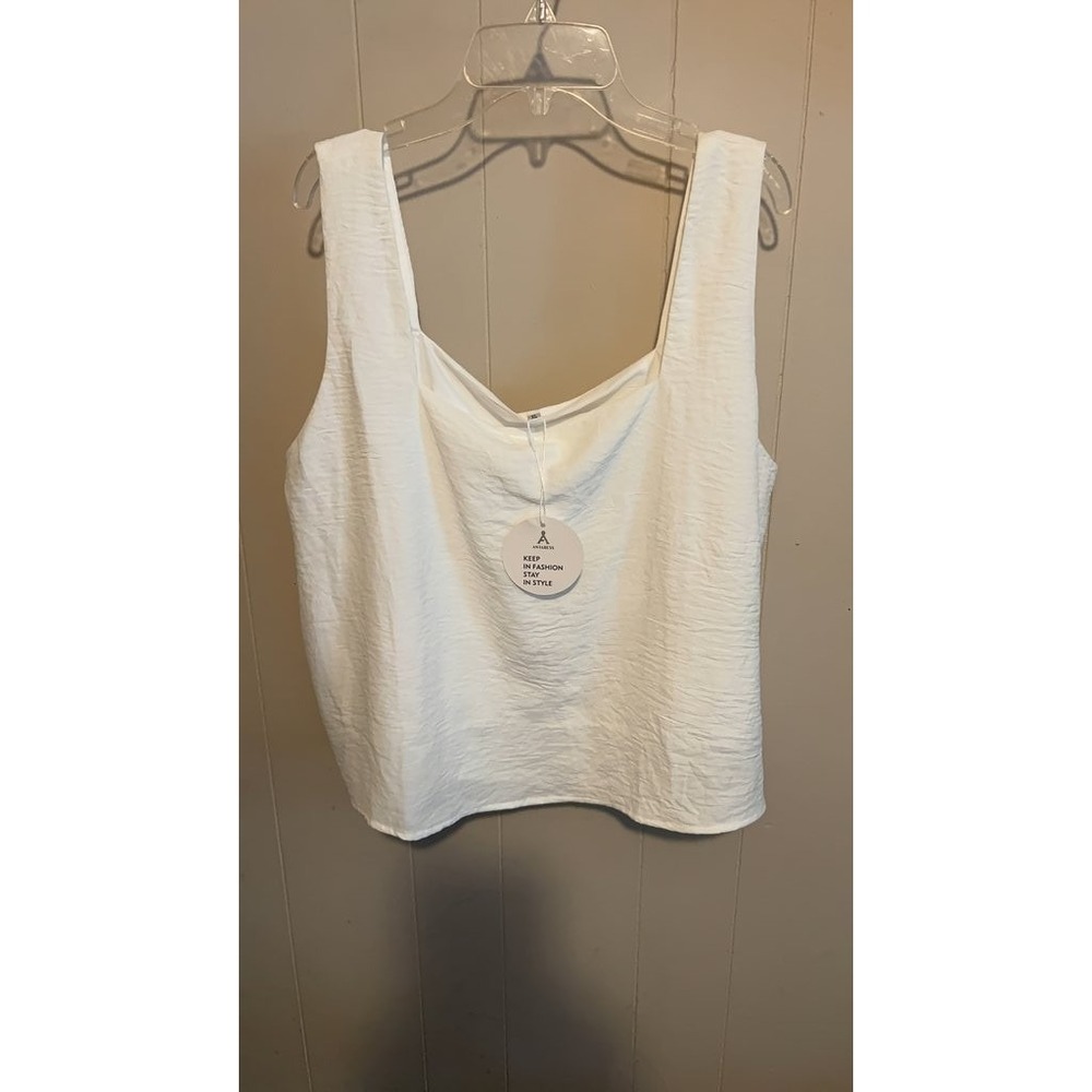A New Day Women's White Tank Top